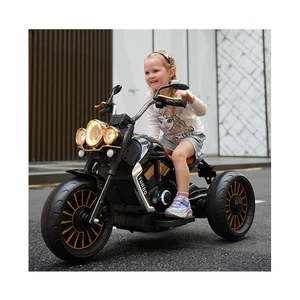 New Electric Battery-Powered Motorcycle Toy for 3-Year-Old Boys Babies Ride-On Car with MP3 Function