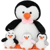 Set di peluche pinguino 4 in 1