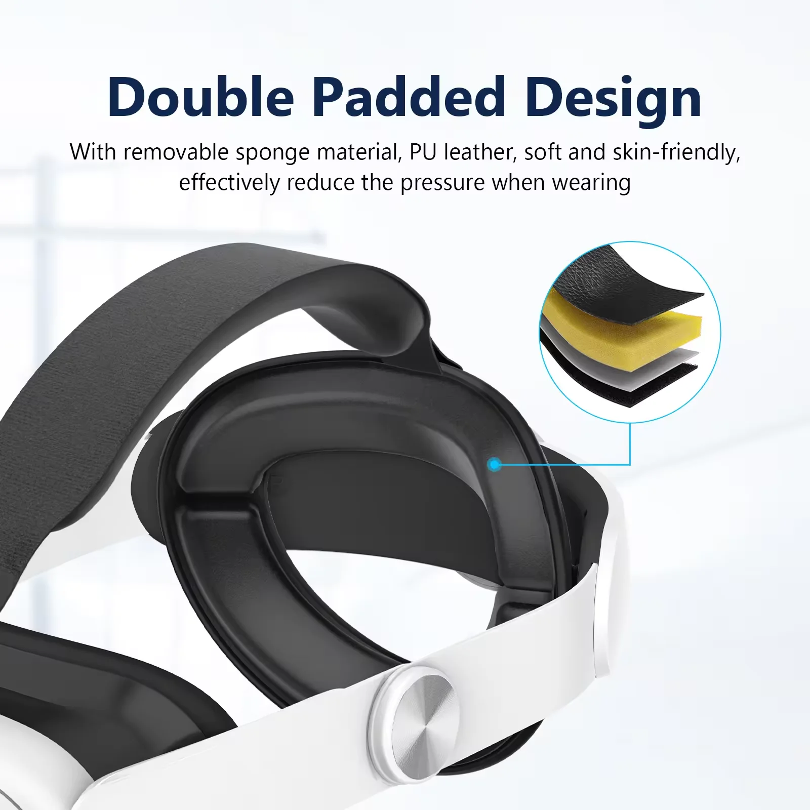 VR Glasses Head Strap for Meta Quest 3 - Comfort & Support