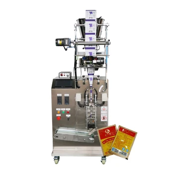 automatic small pouch food nuts fertilizer animal feed pellet weigh packaging sealing machine