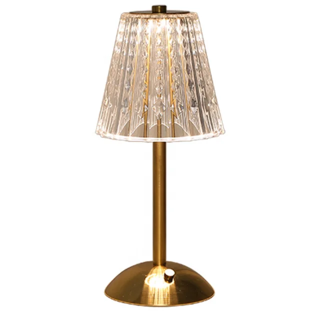 European New Style Cordless Touch Switch Rechargeable Table Lamp for Home