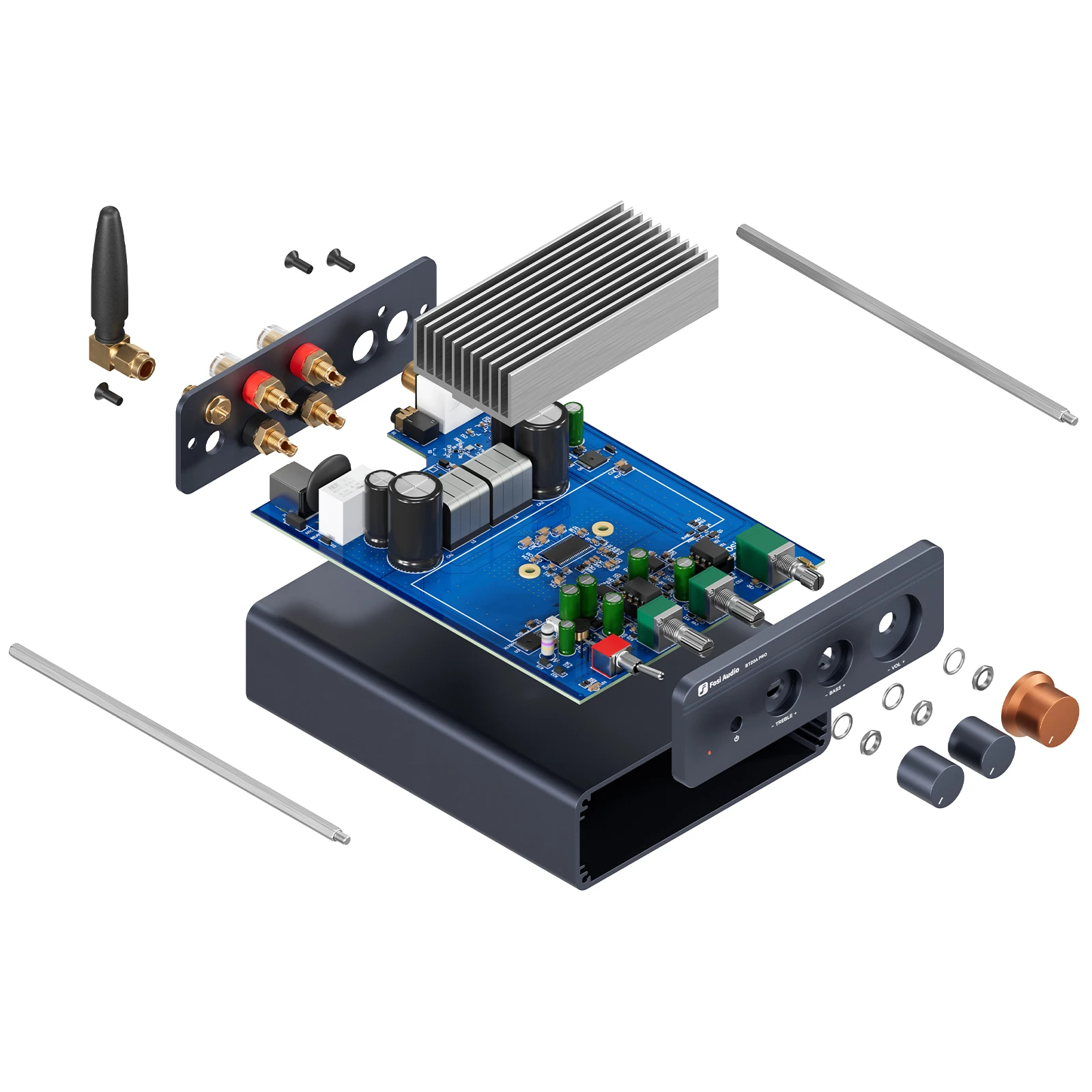 アンプ Fosi Audio BT20A Pro 300W x2 TPA3255 Fosi Audio BT20A PRO TPA3255 Power Amplifier - 300W X 2 Mini HiFi