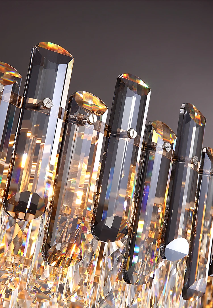 Luxury LED Crystal Chandelier - Modern Living Room Lighting
