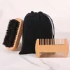 16145 flannel bag square beard brush beech grate 2 piece set