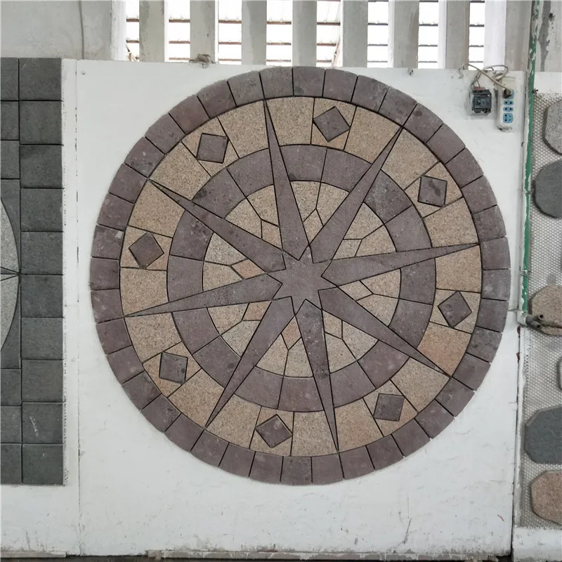 product outdoor ground flooring decoration red and yellow granite pattern natural paving stone landscape stone-5