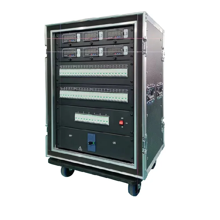 400 Amp Main Power Box Twistlock 3 Phase 208v Camlock Socapex Power Distribution Box
