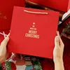 Red christmas gift bag