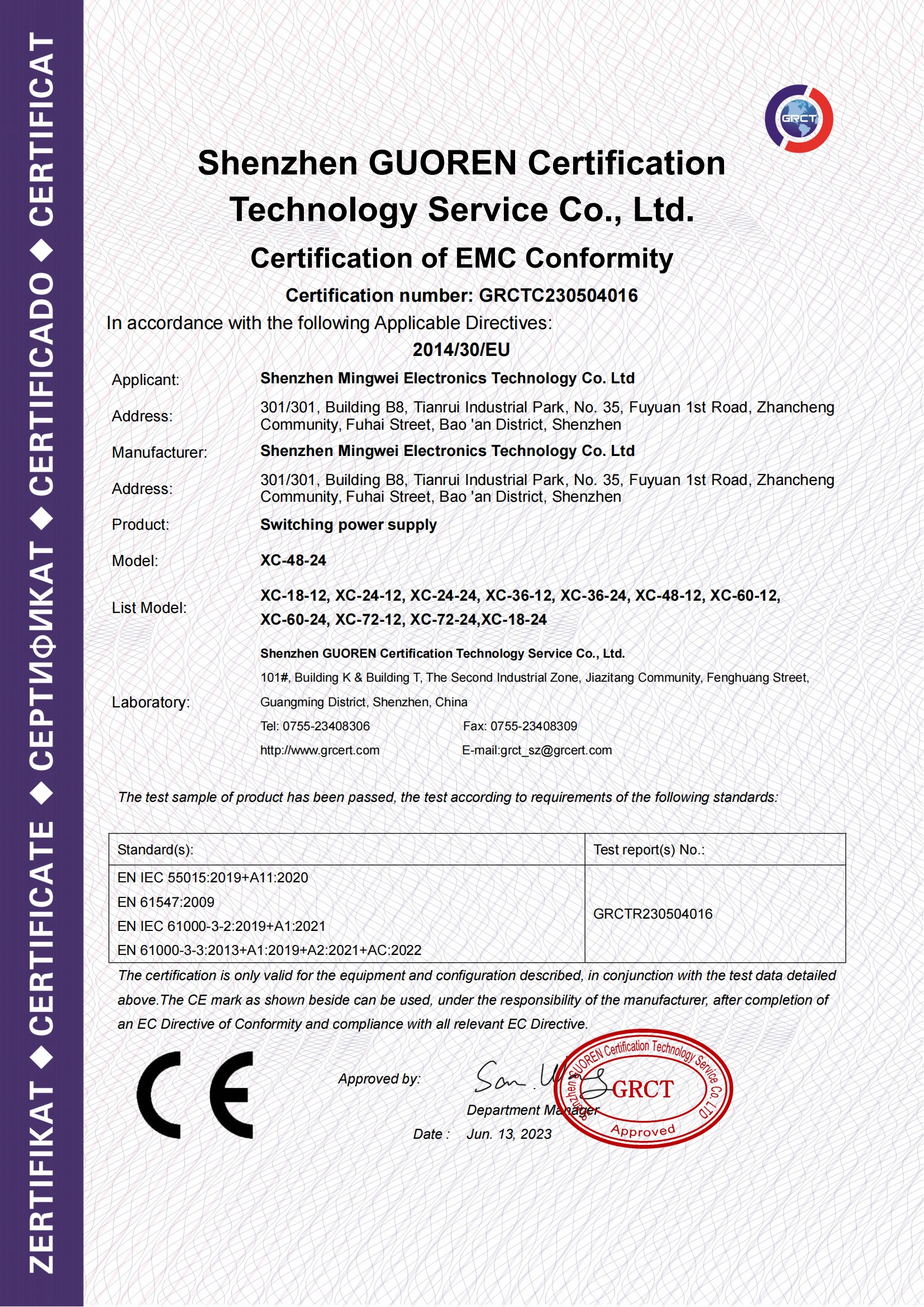 CE Certification