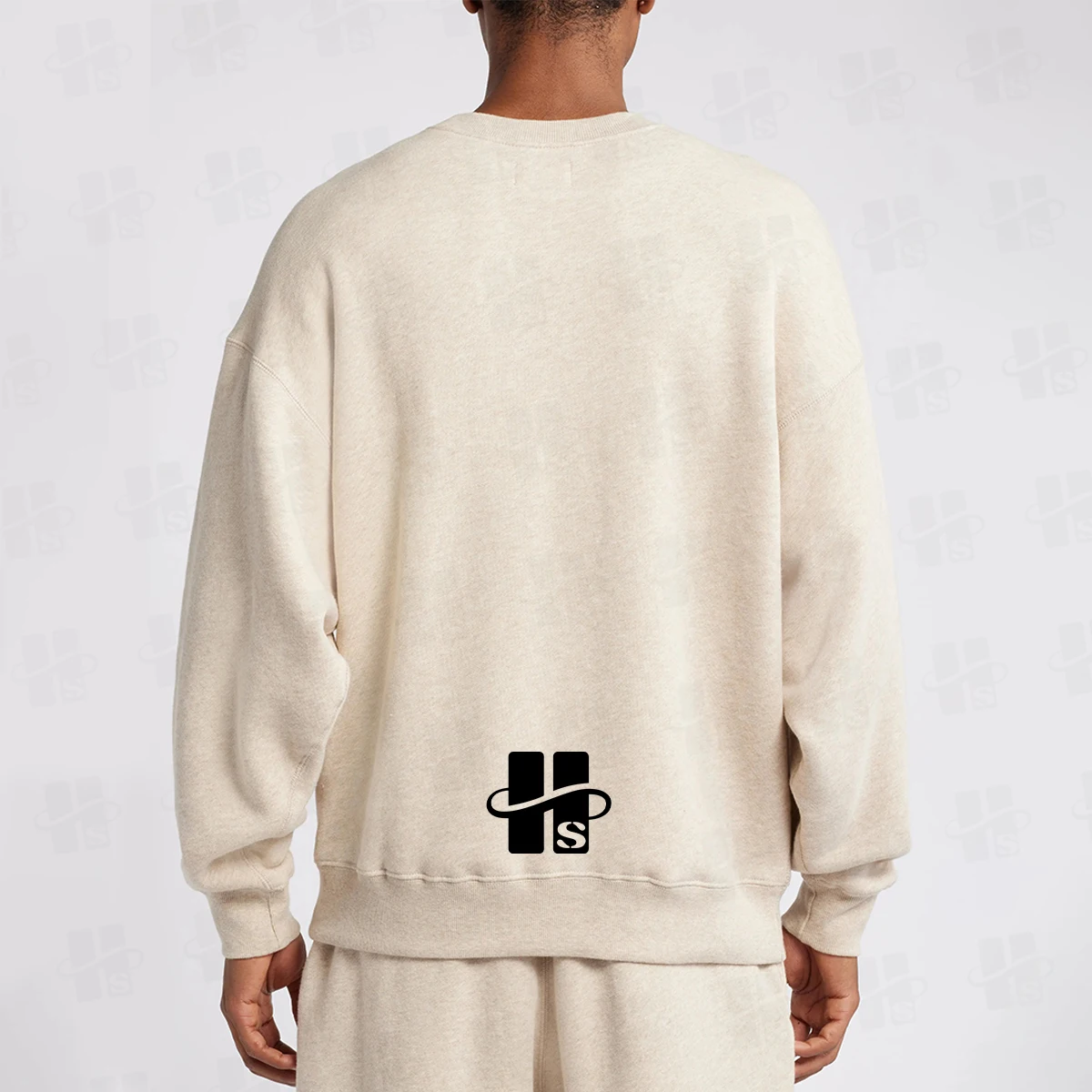 High Quality Cotton French Terry Oversized Men’s Crewneck Sweatshirt Heavyweight Pullover Wholesale