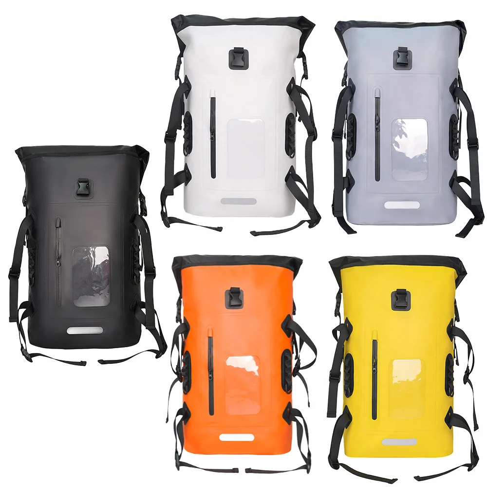 32L Camping Roll Top PVC Dry Bag Beach Floating IPX6 Waterproof Backpack For Kayaking Boating Rafting supplier