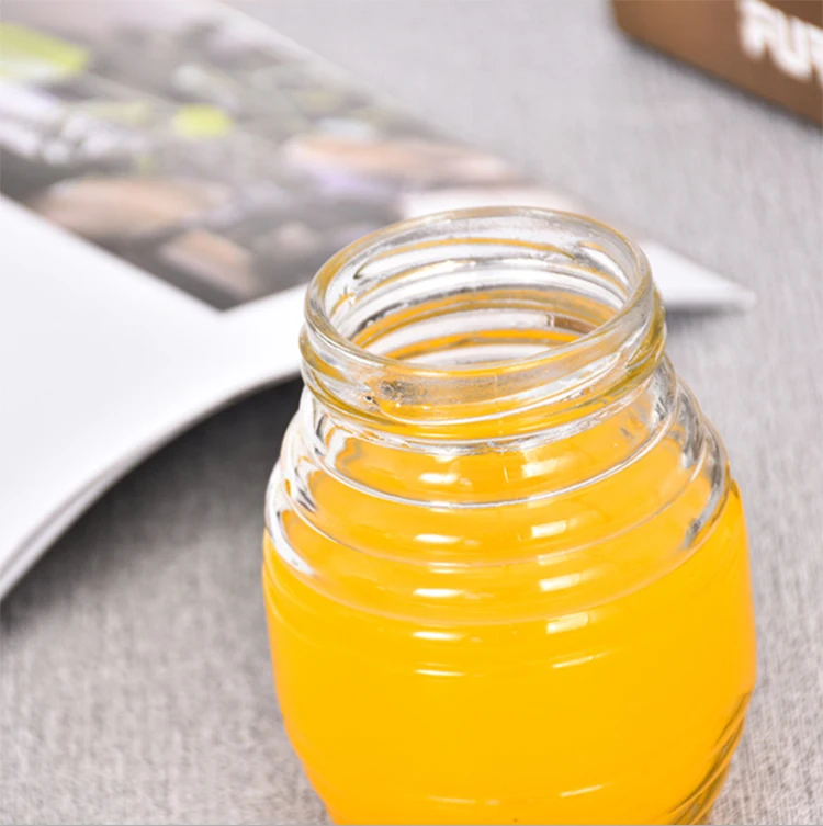 100ml 180ml 350ml 730ml Glass Bee Honey Jars,Empty Honey Storage Jars