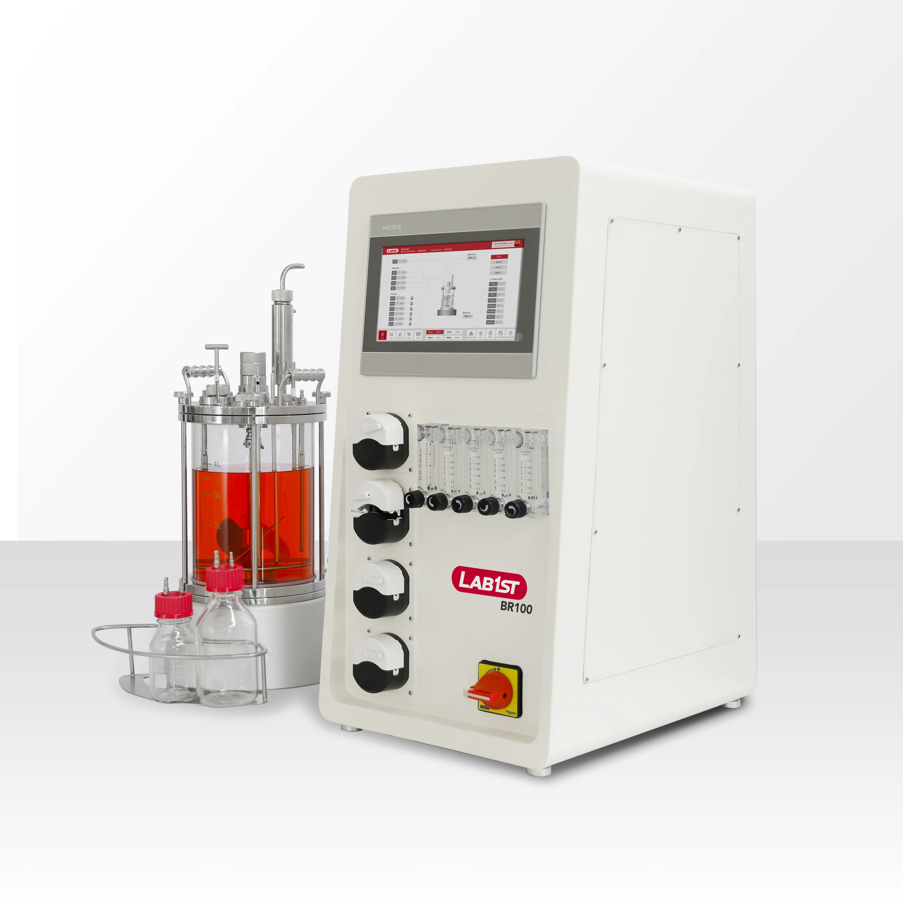 Lab1st Customizable Glass Lab Fermentation Bioreactor 5L 10L 15L 20l Fermentor Bioreactor