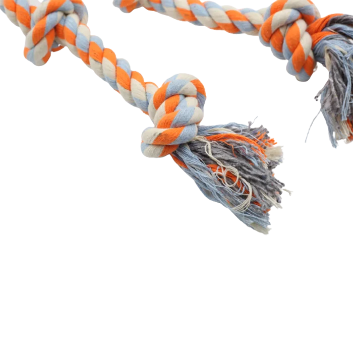 Pet Product Natural Cotton Funnty Interactive Chew Tug Tough Cotton Dog