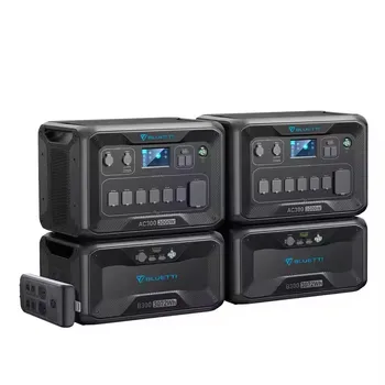 For Bluetti AC300&B300 Car Power Supply Backup System Convenient with Lifepo4 Cells Battery Integrated and MPPT Controller