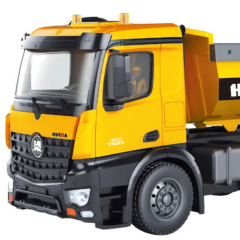 Huina 1573 1/14 ダイキャスト亜鉛合金製リアルなダンプ機能付き