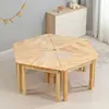 mesa hexagonal (6 mesas triangulares)