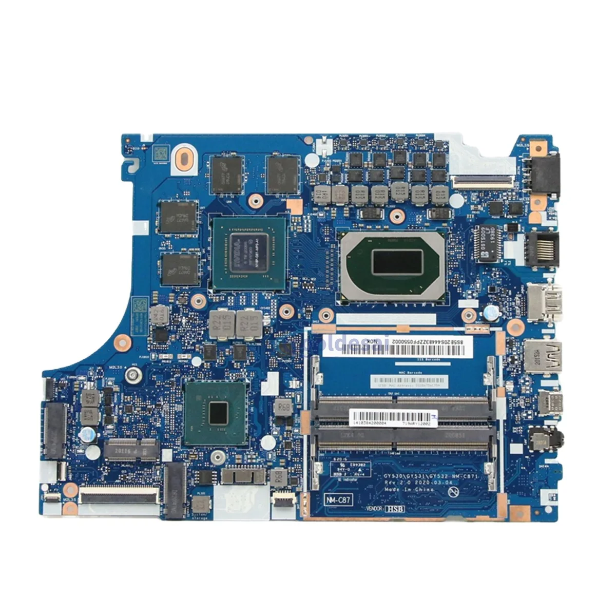ボード Lenovo Ideapad Gaming 3-15IMH05 Motherboard - CPU & GPU