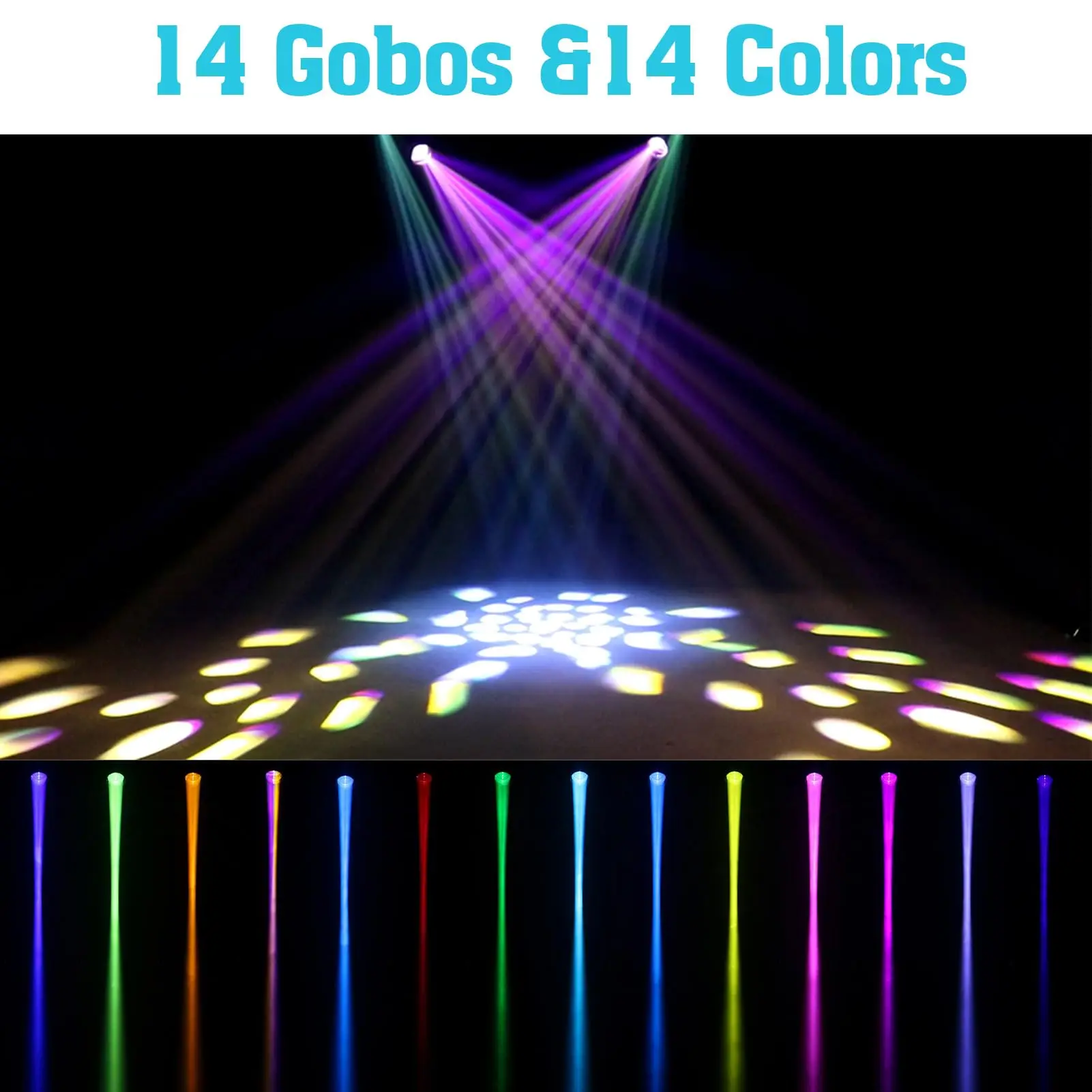 275w Beam Moving Head Lighting Rainbow Wheel Strobe Effect Disco Lights