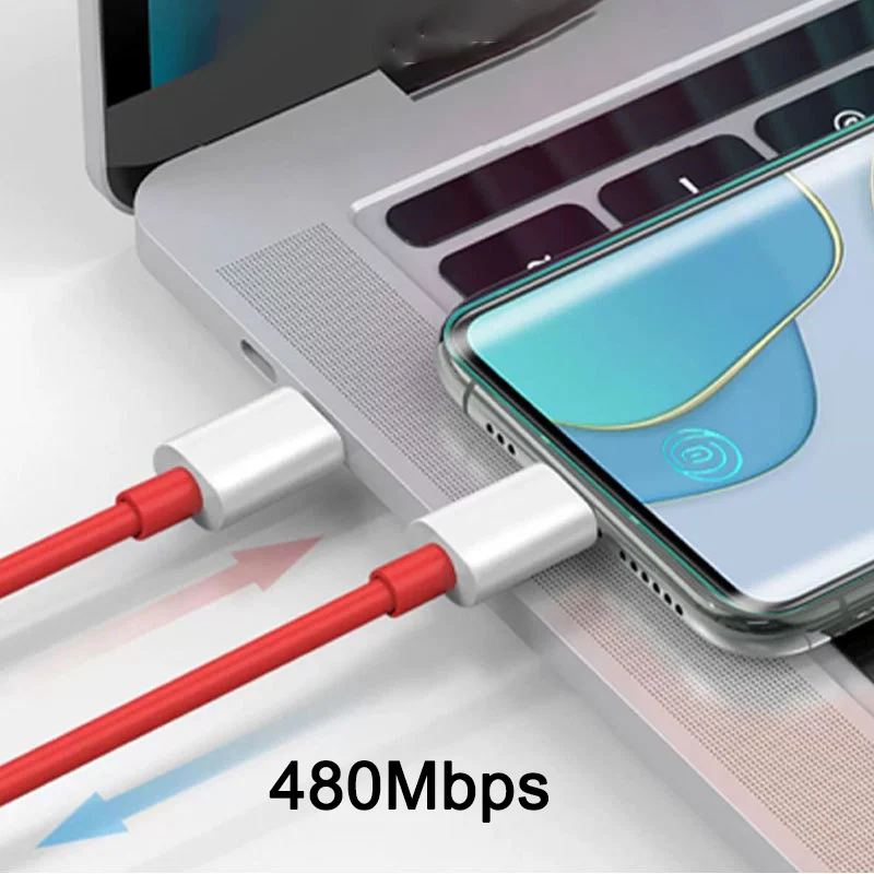 One Plus Mobile Phone Charging Cable Type-c to USB Data Cable 5A Fast Charging Line Factory Wholesale