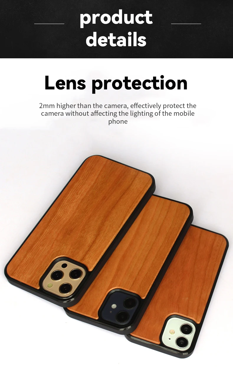 Shockproof Log Wooden Mobile Cell Back Cover For Iphone 12 13 11 14 Pro Max Xs Xr 7/8 Se Wood