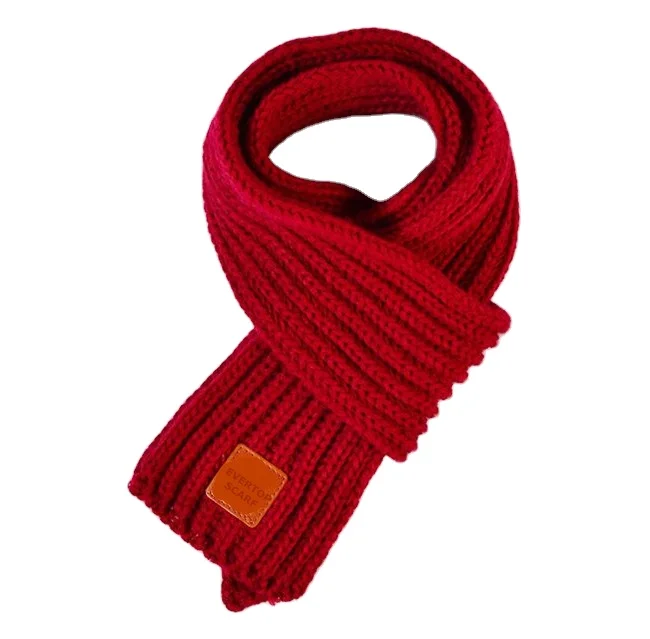 Классический вязаный акриловый шарф