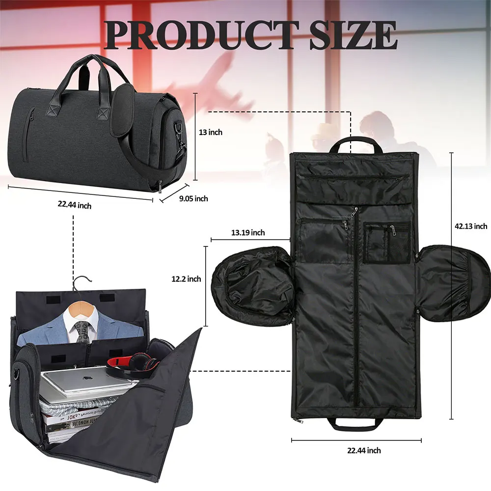 Custom 2 In 1 Hanging Suitcase Suit Travel Bags,Big Convertible Garment ...