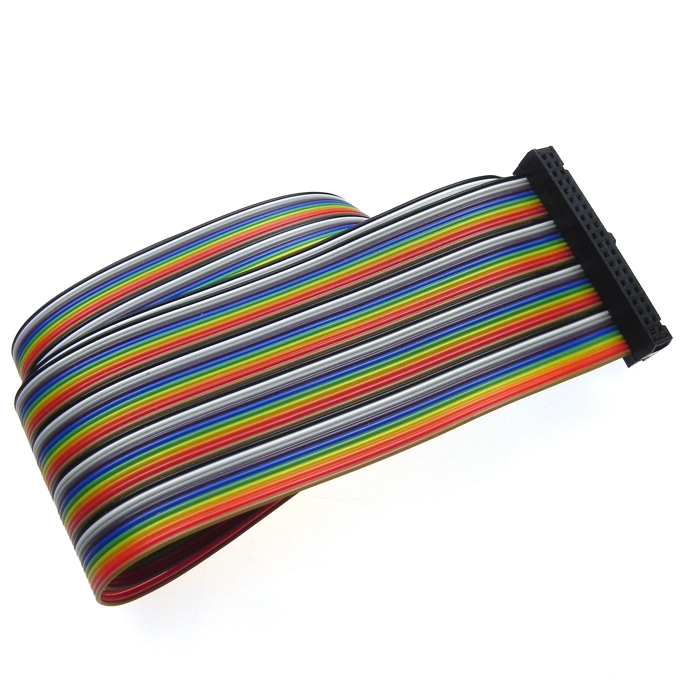 1M 3.3ft 40 Pin Flat Color Rainbow Ribbon IDC Cable Wire Rainbow Cable