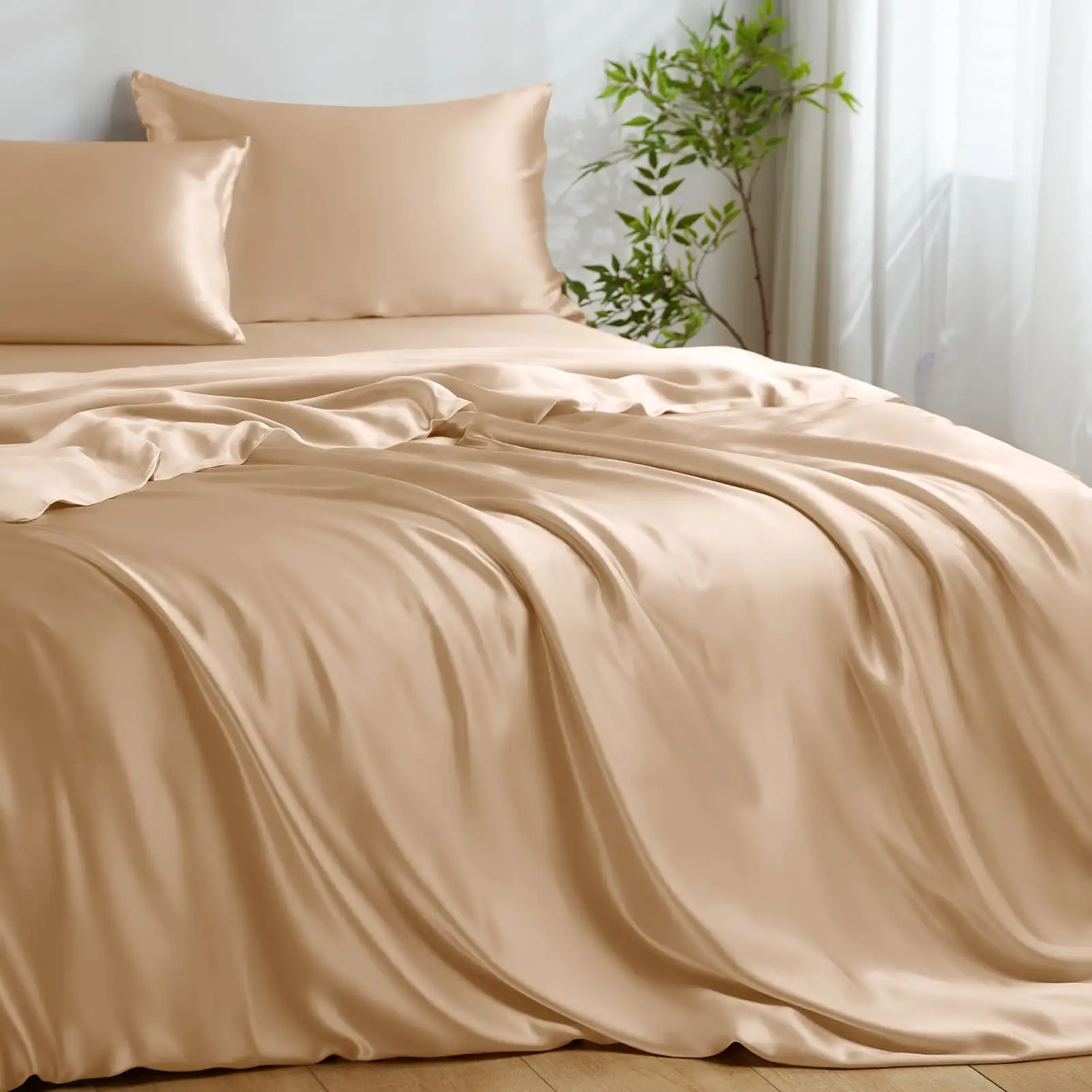 2024 Popular 100% Silk Filling  Quilt With Cotton Cover Comforter Comfortable Silk Duvet