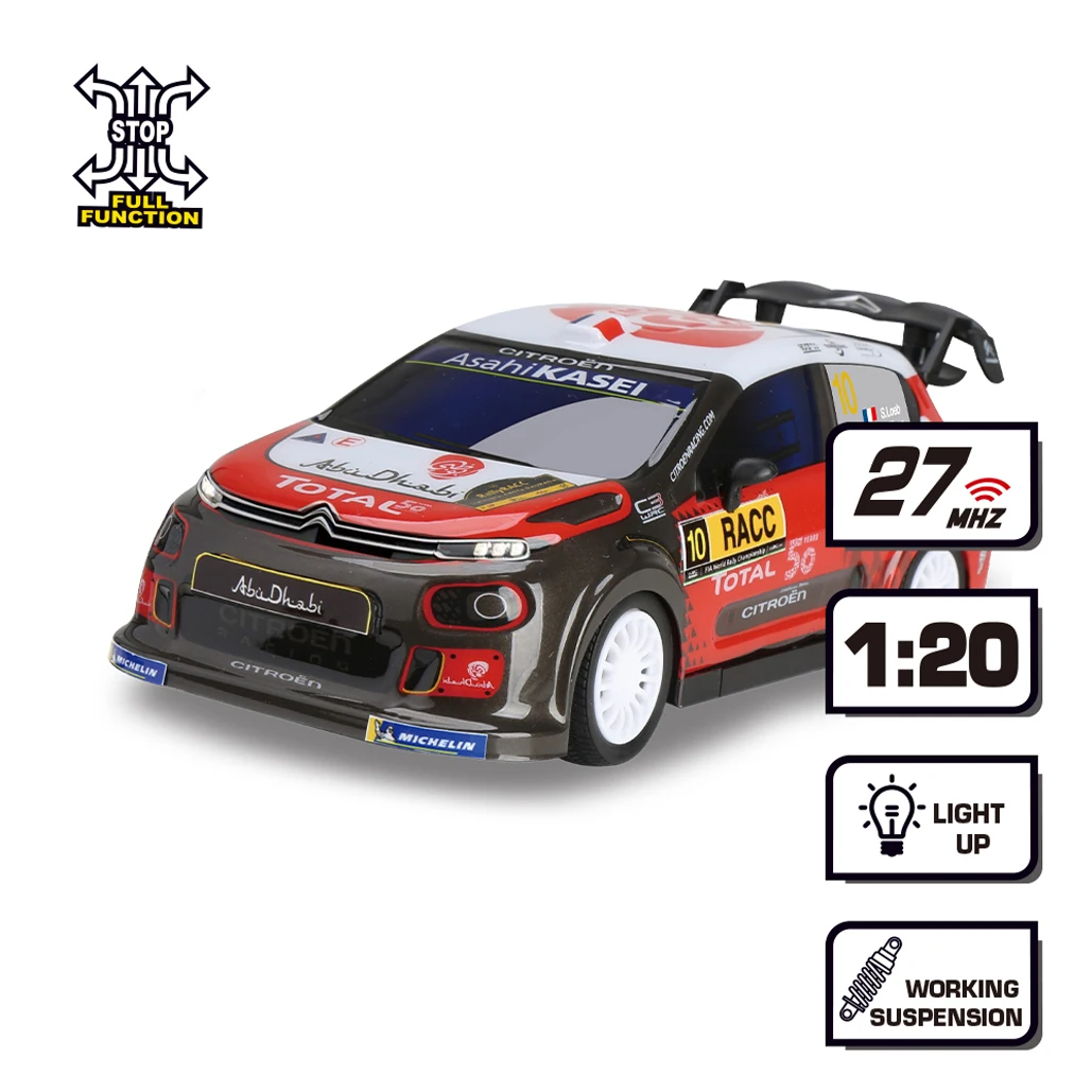 Carro RC CITROEN C3 WRC Licenciado Oficialmente com Controle