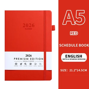 Corporate Planner PU Leather Cover A4 Size Complete Year System with Monthly Index Dated Pages