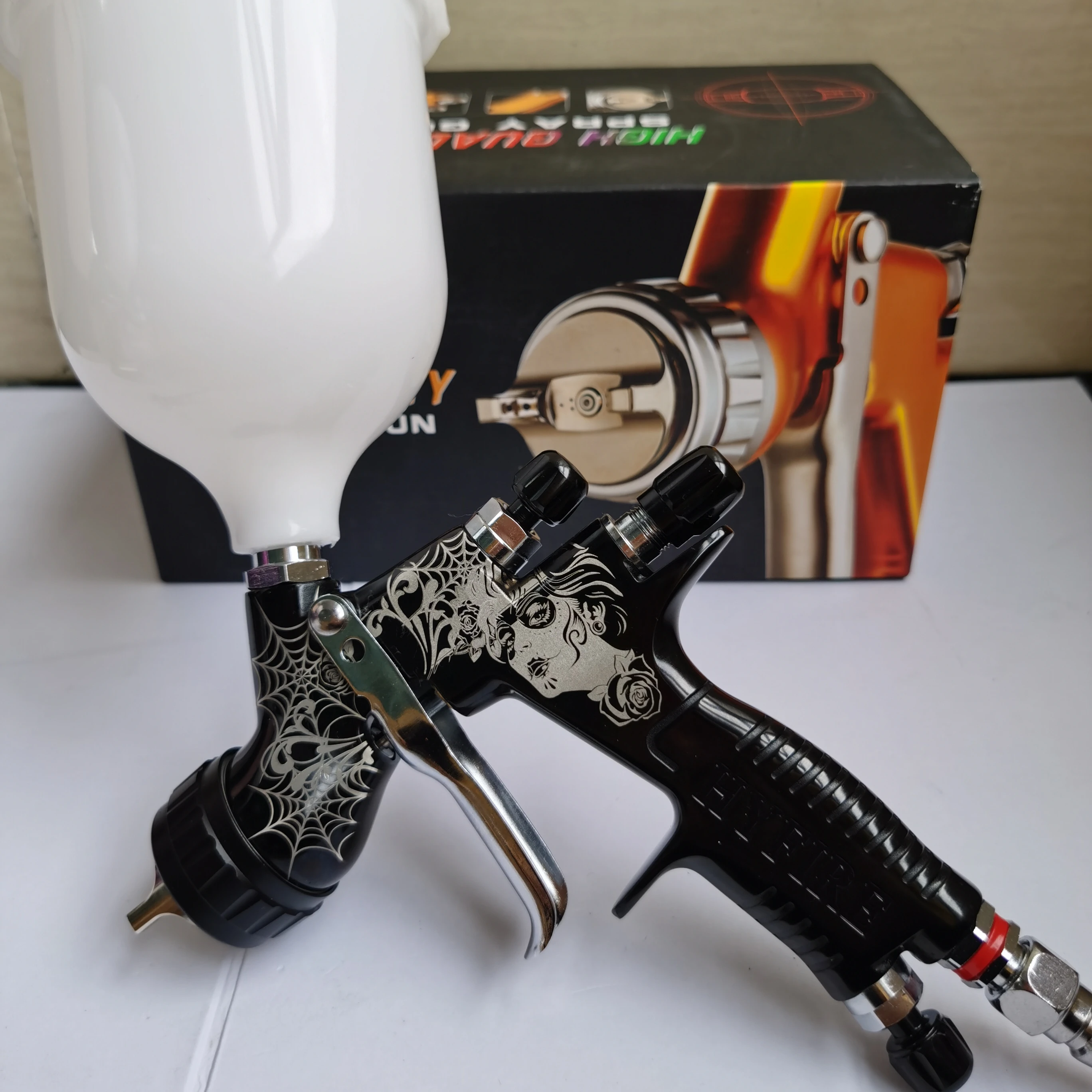 Hyfire Limited Edition Gti Pro Lite Te20 Gravity Spray Gun Soft Touch Spray  Paint - Buy Soft Touch Spray Paint,Paint Mixing Cup China Sprayer Paint  Mixing Cup Pistolet Double Tte Paint C Soft Touch