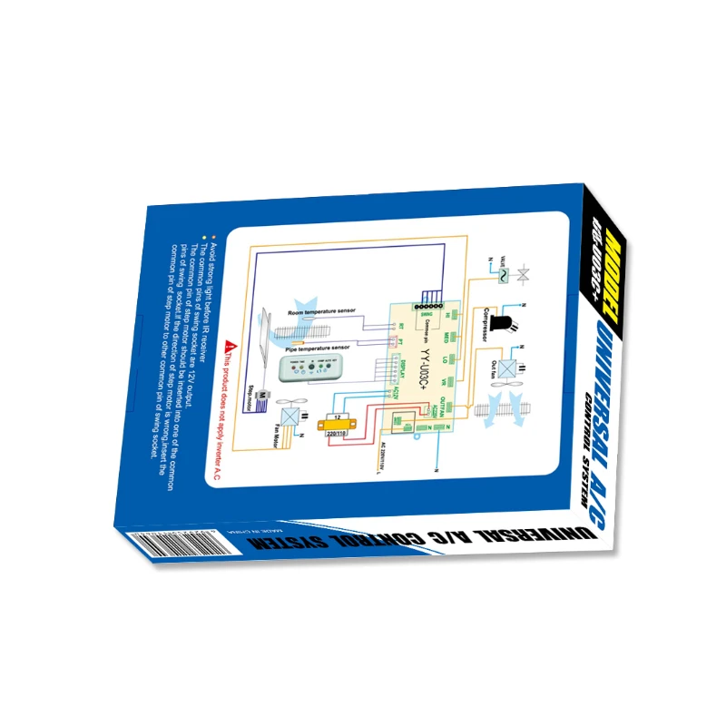 Factory Supply 5 Working Mode Universal A/C Control System Air Conditioner Universal Plate Kit Control Pcb Board U03c+1000