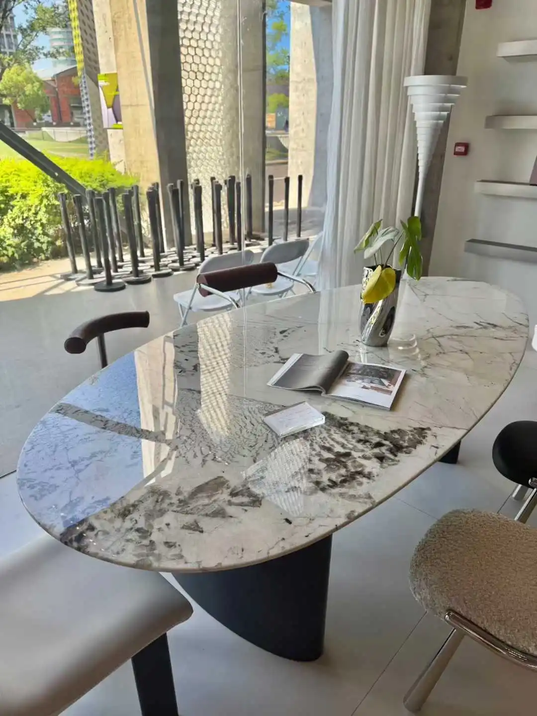 Natural Brazil Luxurious White Natural Patagonia Quartzite Wall Panel Translucent Pandora Marble Slabs Tiles