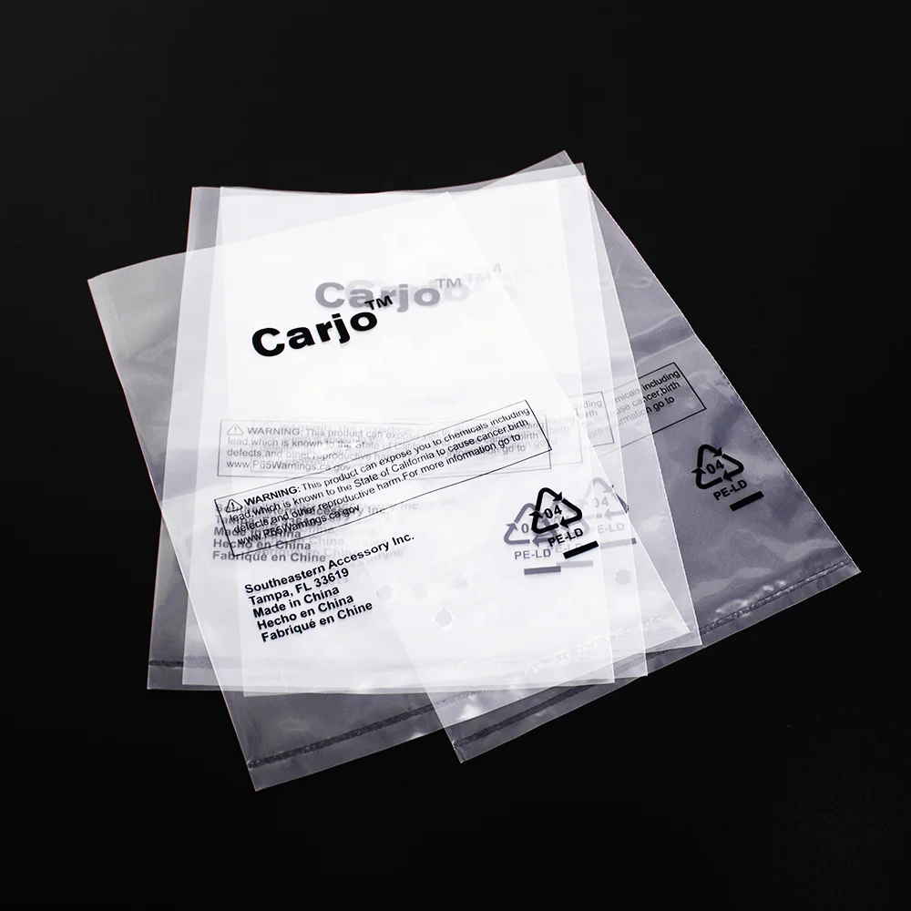 thumbnail image 2 of 14x20 Inch Clear Poly Bags With Suffocation Warning - 200 Count Self-Seal Packaging Bags 2 of 11