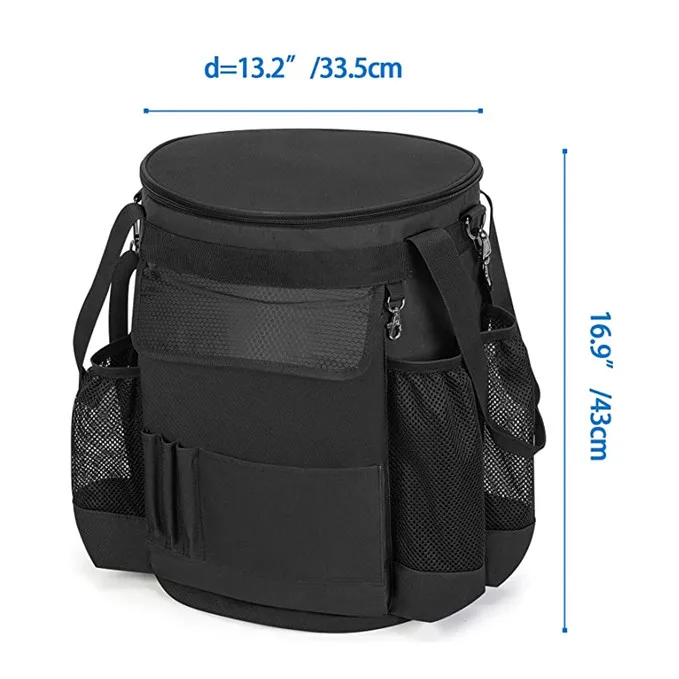 High Quality Softball Bucket Cover Organizer Baseball Coaches Bag 6