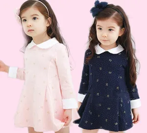 Dolls For Girls Bow Collar Long-sleeved Butterfly Cuff Girls Lolita Princess Dress