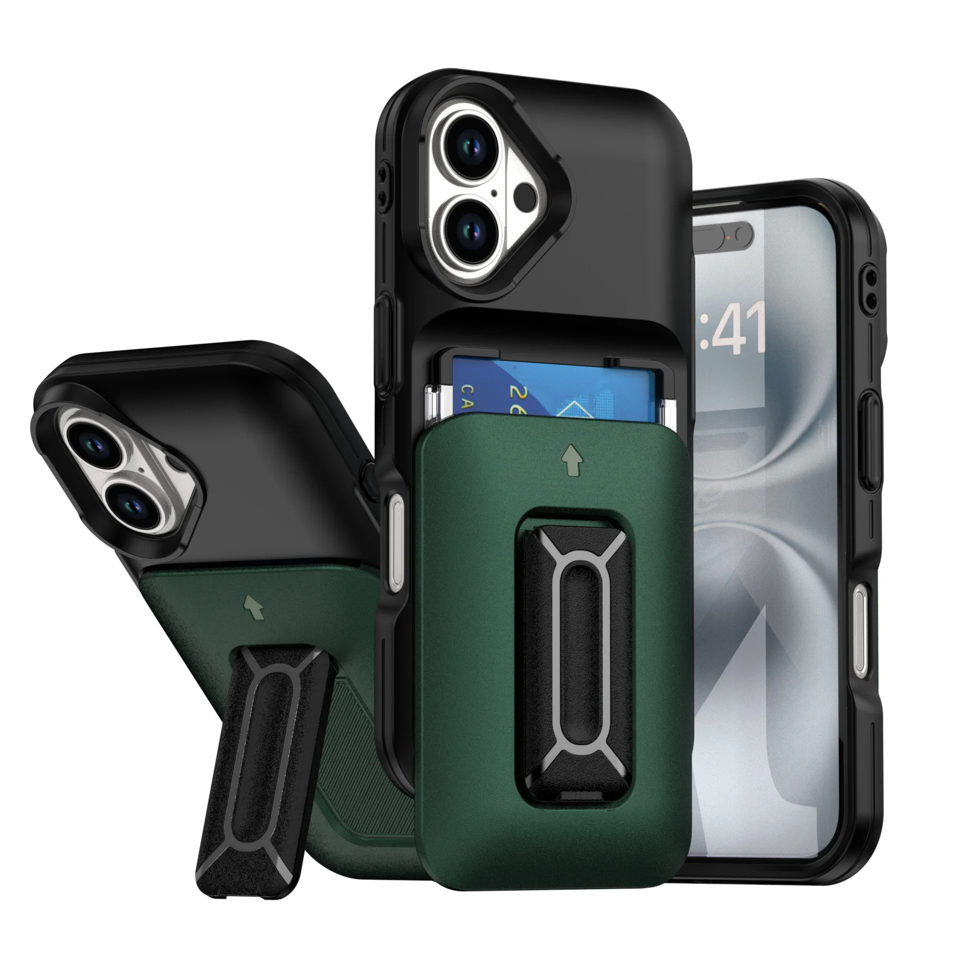 Suitable For Pro Max Lanyard Phone IPhone 16 17 AIR Stand Case With Card Slot_voghion.com
