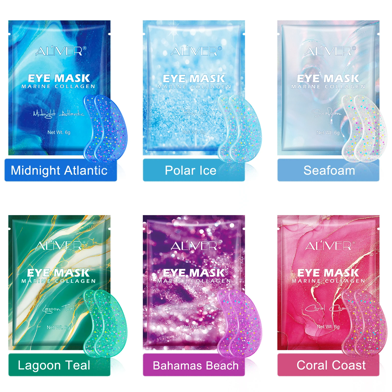 Pearl Natural Gel Eye Masks Anti Aging Under Eye Patches Anti Wrinkle