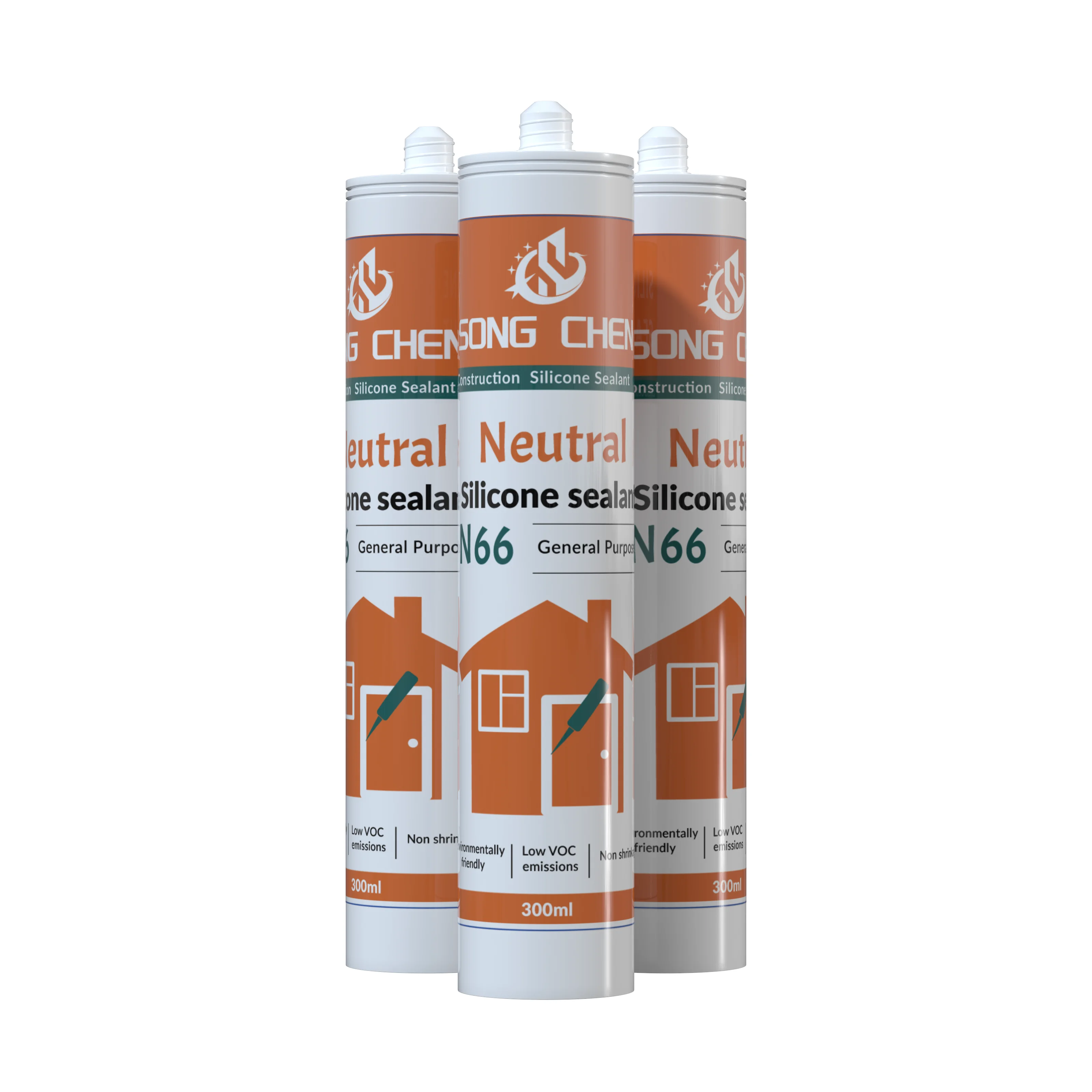 SONGCHEN N66 Premium Neutral Waterproof Structural Silicone Sealant German Quality for Construction Use