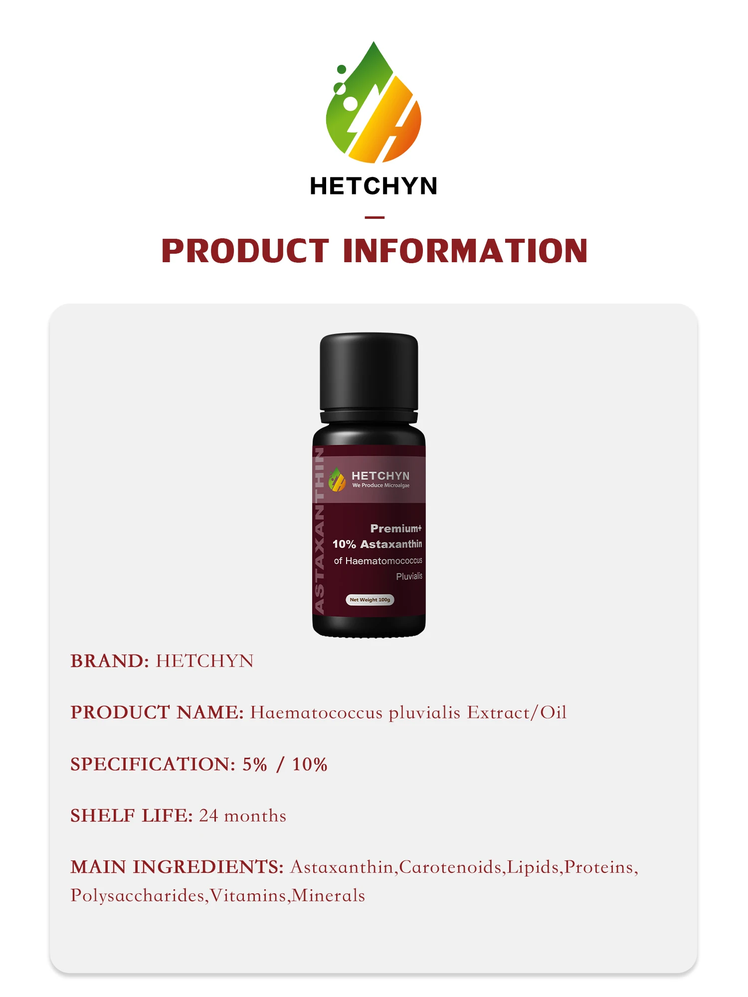 OEM ODM Sciencarin 5% Astaxanthin Oil Certified Natural Bulk Microalgae Haematococcus Pluvialis Extract for Food Cosmetics Drum