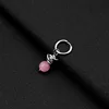 E033-Pink1 (there are ear holes earring)