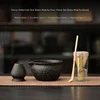 Stone pattern zen black matcha tea four-piece set