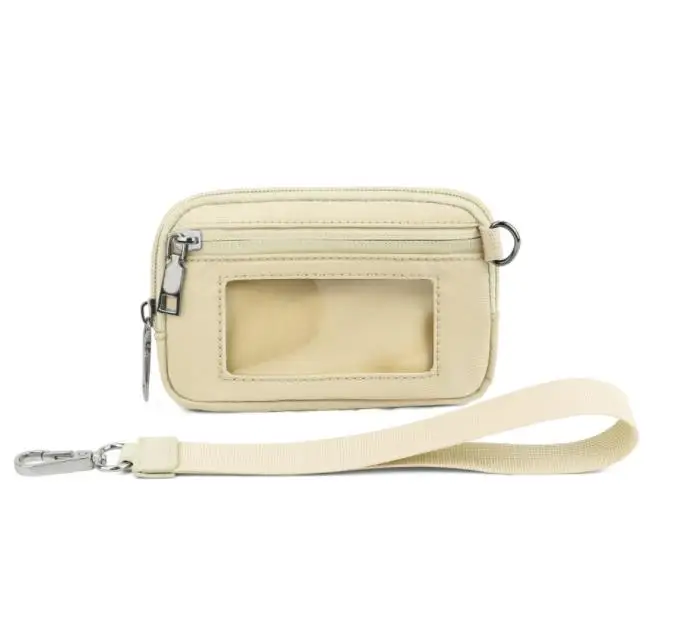 2025 Alibaba Wholesale Travel Woman Cosmetic Organizer in Hand, New Fashion Waterproof clear Pvc Coin Purse Card Holder Custom
