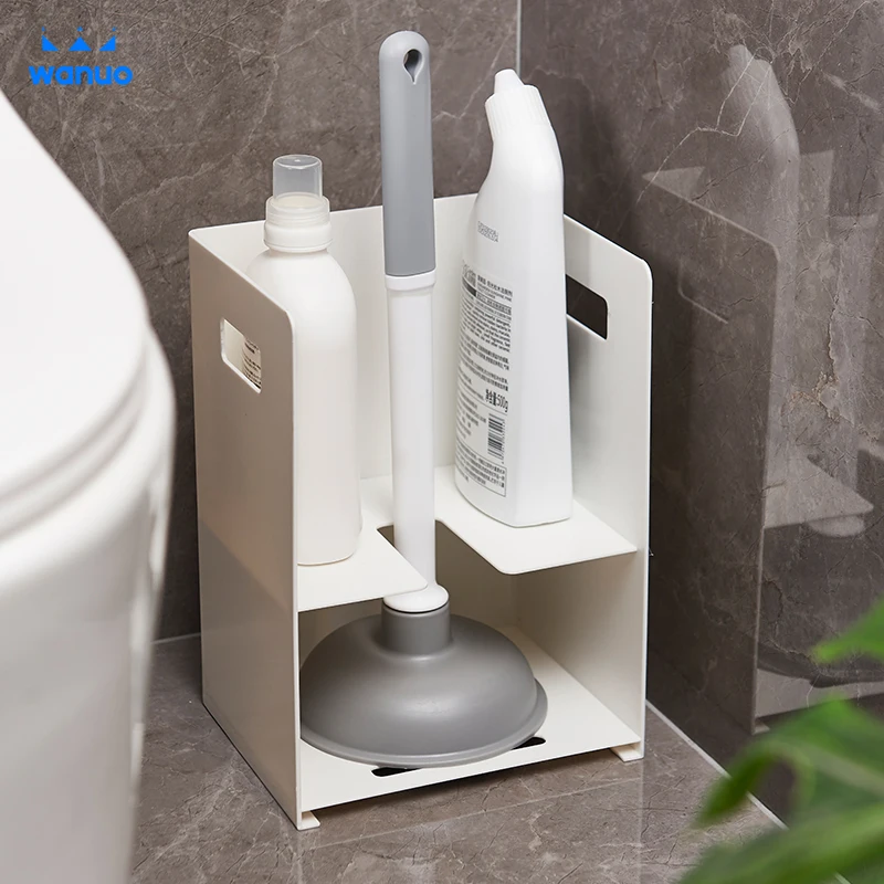 Wanuo Banyo Tuvalet Tıpası Tutucu Banyo Dezenfektanı & Tuvalet Tıpası Organizatörü Banyoyu Temiz Tutmaya Yarayan Tuvalet Tıpası Saklama Rafları