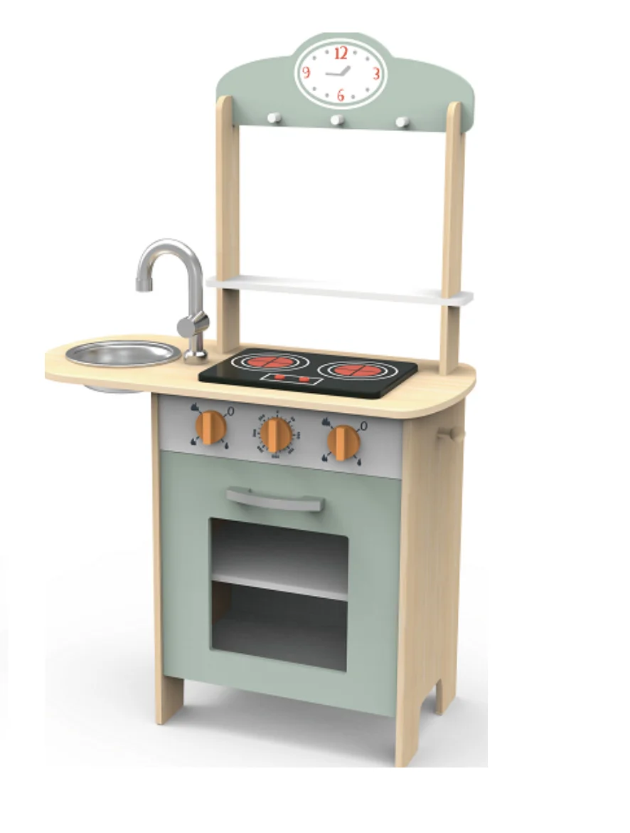2024 New Design Cooking Pretend Play Outdoor Wooden Mud Kitchen Play Set for Kids