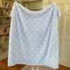 Milk-blue polka dots