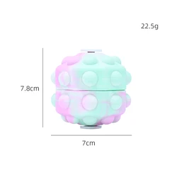 Wholesale Rainbow Fidget Balls Toy Stress Pop Bubble Sensory Spin Spinner Fidget Ball Toys