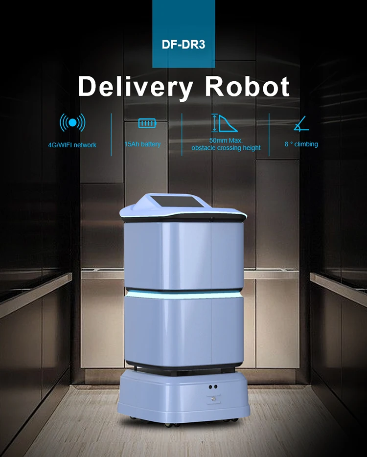 Agv Unmanned Delivery Robot Delivery Robot Outdoor Food Deluvery - Buy ...