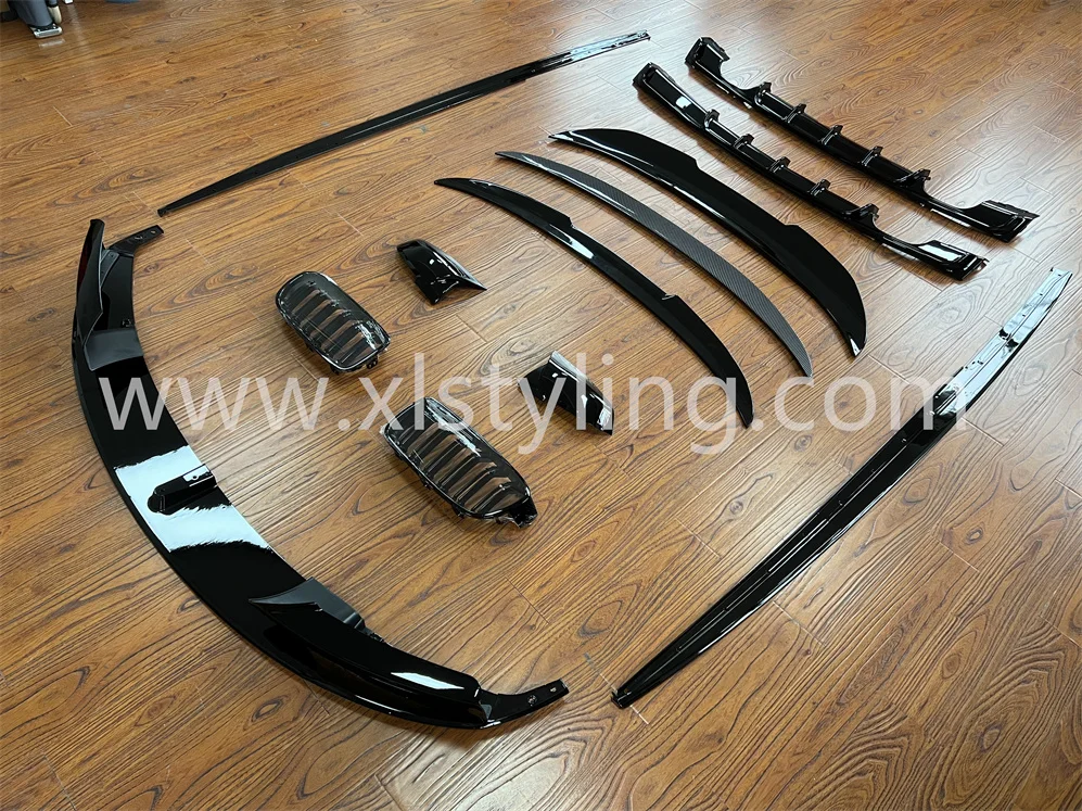 XLstyling Car M Performance MP Front Bumper Splitter Lip Rear Diffuser Side Skirt Spoiler Grills Mirror Cover for BMW F30 F31