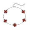 Bracciale-Argento-Rosso